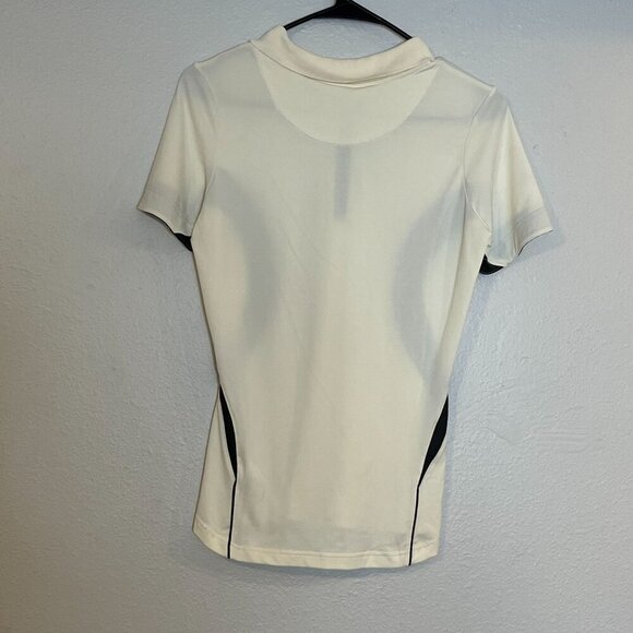 Porsche Design Drivers Selection Women's Polo Shirt Zipper Neck Off White S NWT - Picture 7 of 9